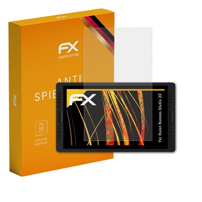 atFoliX 2x Displayfolie für Huion Kamvas Studio 22 Schutzfolie matt&stoßfest