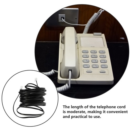 1 Set Wire Clips Telephone Cords Landlines Phone Cord Telephone Cable Receiver - 第 9/12 張圖片