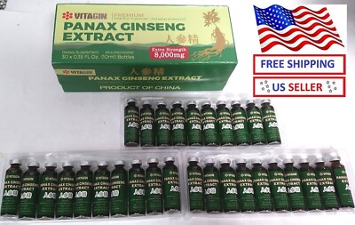 LOT OF 10,20,30,60,120-''VITAGIN '' RED PANAX GINSENG EXTRACT,12 YEAR PREMIUM ROOT