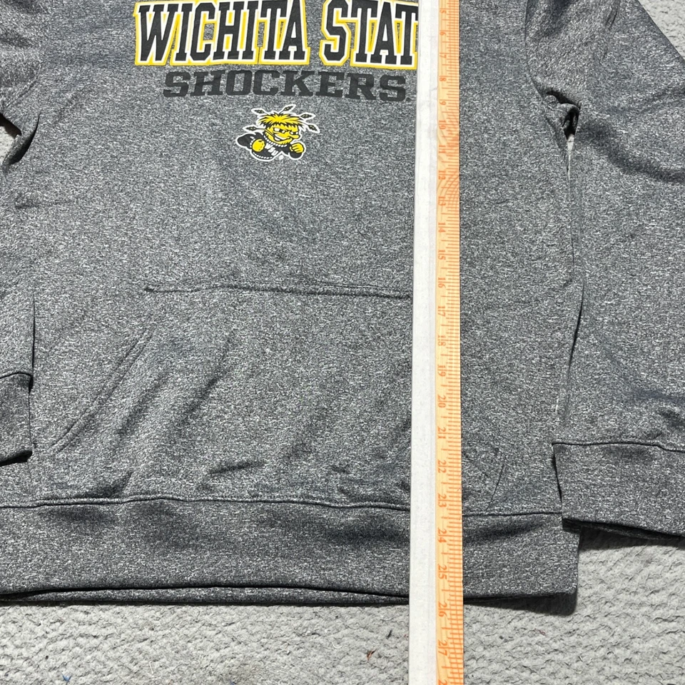 Wichita State Shockers Sweatshirt Hoodie Mens Small Gray Pullover Jacket Pocket - Image 3 of 4