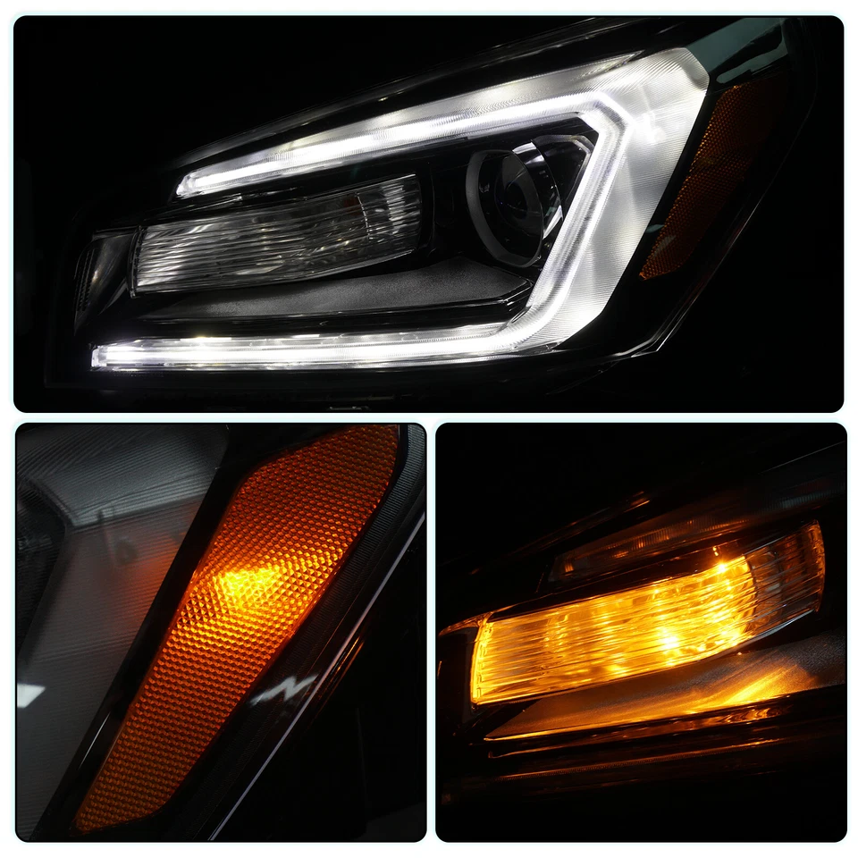 For 2013-2016 GMC Acadia Halogen Projector Headlights Headlamps Assembly W/Bulbs - Image 2 of 4