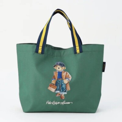 Polo Ralph Lauren Polo Bear Polyester Tote Bag with Pouch green | eBay
