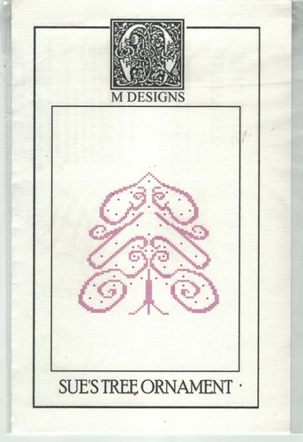 M Designs Cross Stitch Chart NAME Tree Ornaments - You Pick - Picture 37 of 49