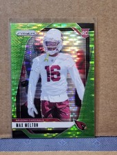 2024 Panini Prizm - Rookies Max Melton #376 Neon Green Pulsar Prizm (RC)
