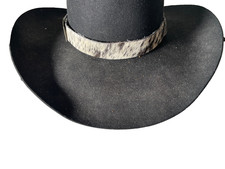 Western Unisex Hatband 25.5 x 1 in Cowhide Leather Concho Hook Cowboy Rodeo BB