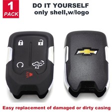 For Chevrolet Silverado 2019 - 2020 Smart Remote Key Shell Logo Case Hyq1ea