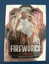 2023 Panini Prizm WNBA #7 Fireworks Jackie Young