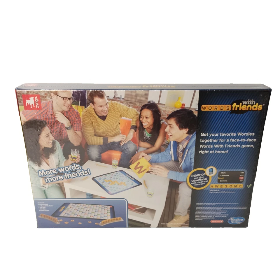 Juego de mesa Palabras con amigos Scrabble Zynga edades 13+ 2-4 jugadores nuevo Foto 2 de 4