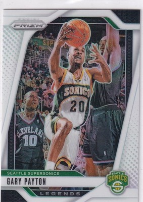 2024-25 NBA Panini Prizm No. 286 Gary Payton White Prizm 34/175