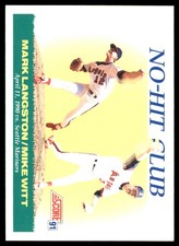 Mark Langston / Mike Witt 1991 Score #699 Angels MLB READ FREE SHIP AutographDen