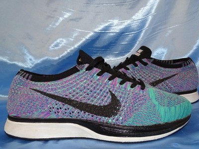NIKE FLYKNIT RACER 2 MULTICOLOR LAUFSCHUHE GR 45 SNEAKER SCHUHE ZOOM FREE D87