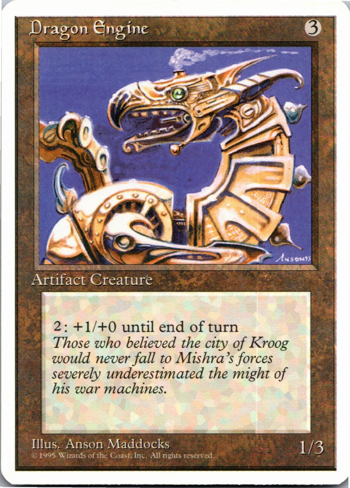 Dragon Engine - R - Regular MTG: Fourth Edition 1995 [LP]