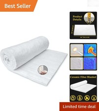 60x24x1 Ceramic Fiber Blanket Fireproof Insulation for Oven Stove Kiln