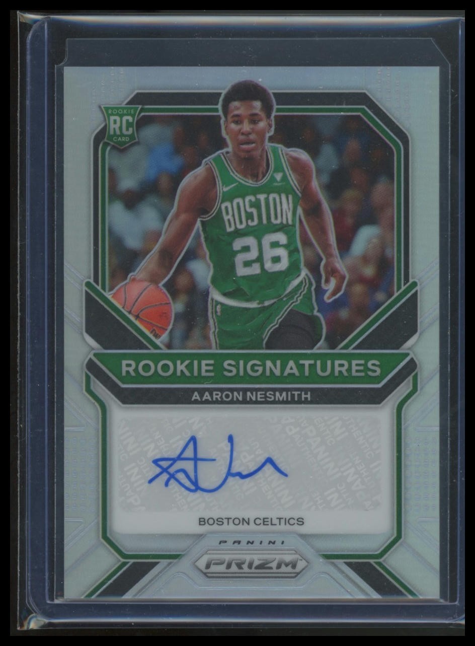 2020-21 Panini Prizm Aaron Nesmith #RS-ANS Rookie Signatures Silver Prizm
