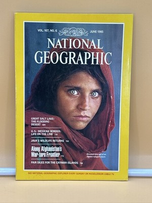 AFGHAN GIRL. Nat Geo. Jun/85. Vol 167 No 6. Afghanistan war. The Great Salt Lake