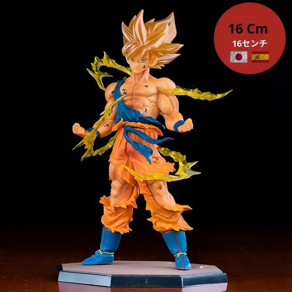 Figura Son Goku Super Saiyan Dragon Ball Z - 16 cm Anime Coleccionista Regalo