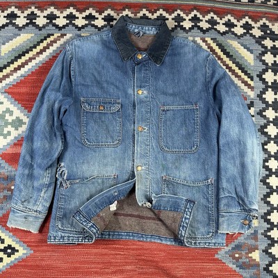 ジャケット・アウター 50's HERCULES DENIM BLANKET JACKET 50s Hercules Sears Roebuck Denim Chore Jacket Coat Blanket