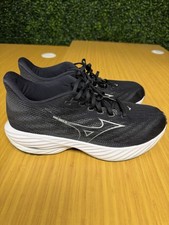 Mizuno Sneakers Womens 11.5 Black White Wave Rider 28 Exercise Running Shoes