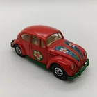 Corgi Toys Whizzwheels Volkswagen 1200 Saloon Diecast Flower Power Hippie Red
