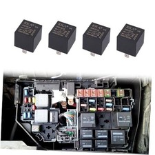 4Pcs 5 Pin 12V 40A Relay, Car Starter Switch Relays, Multi Purpose Automotive