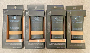 LOT OF 4 PIECES - ELF STUDIO TINTED MOISTURIZER  #83222 NUDE  0.85fl oz EACH