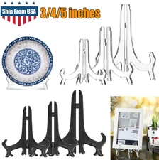 6× Acrylic Easel Stand Display Stand Plate Holder Display Photo 3'' 4" 5'' USA