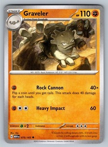 Graveler 075/165 Scarlet & Violet 151 Uncommon