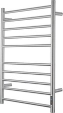 10 Bars Towel Warmer Rack Wall Mounted Heated Towel Rack Bathroom, Spa, Silver