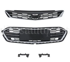 Front Upper Lower Grille Kit For 2016 2017 2018 2019 Chevy Cruze Sedan Model
