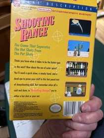 Nintendo NES Shooting Range Light Gun Series Booklet With Box Tested