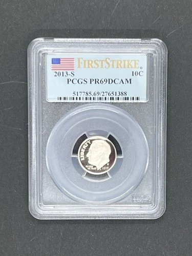 2013 S 10c  Roosevelt Dime PCGS PR69 DCAM FIRST STRIKE
