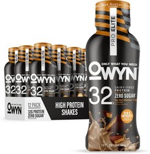 OWYN Pro Elite Vegan Protein Shake 32g Zero Sugar Keto No Nut Butter Cup 12-Pack