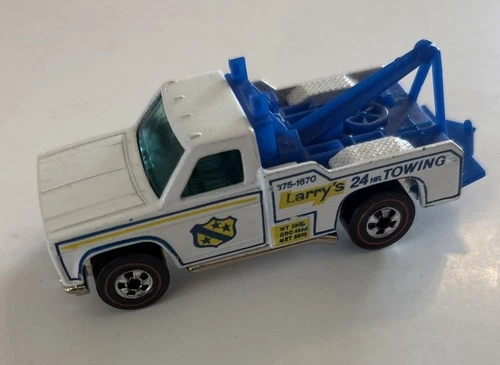 1974 HOT WHEELS REDLINE RAMBLIN WRECKER LARRY'S 24 HR TOWING SERVICE