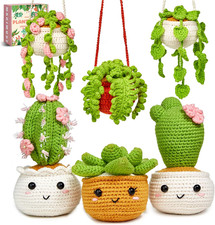 Hanging Potted Plants Family Beginner Crochet Craft Kit