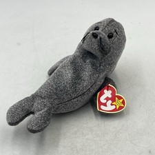 TY Beanie Baby - SLIPPERY the Seal 7 inch - MWMTs Stuffed Animal Toy