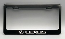 Lexus Black Metal License Plate Frame Included 2 Free Screw Caps And Caps