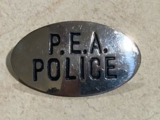Oval P.E.A. Police Badge