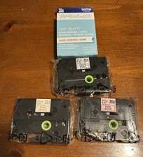 Brother P-touch Embellish Satin Ribbon cartridge and 3 Tape cartridges - LOT