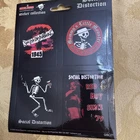 4 SOCIAL DISTORTION DECAL Stickers Sheet For Car Bumper Laptop window From 2003