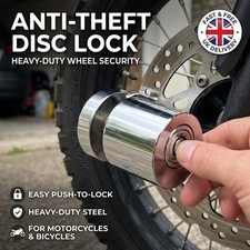 Motorrad Diebstahlsicherung Scheibenbremse Schloss Sicherheitsrad Scheibenschloss f&uuml;r Motorrad UK