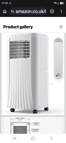 Portable Air Conditioner 12000 BTU 4-in-1 Cooling Unit