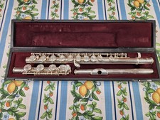 YAMAHA YFL 481 OPEN HOLE FLUTE B FOOT SILVER SERVICED READY TO PLAY 