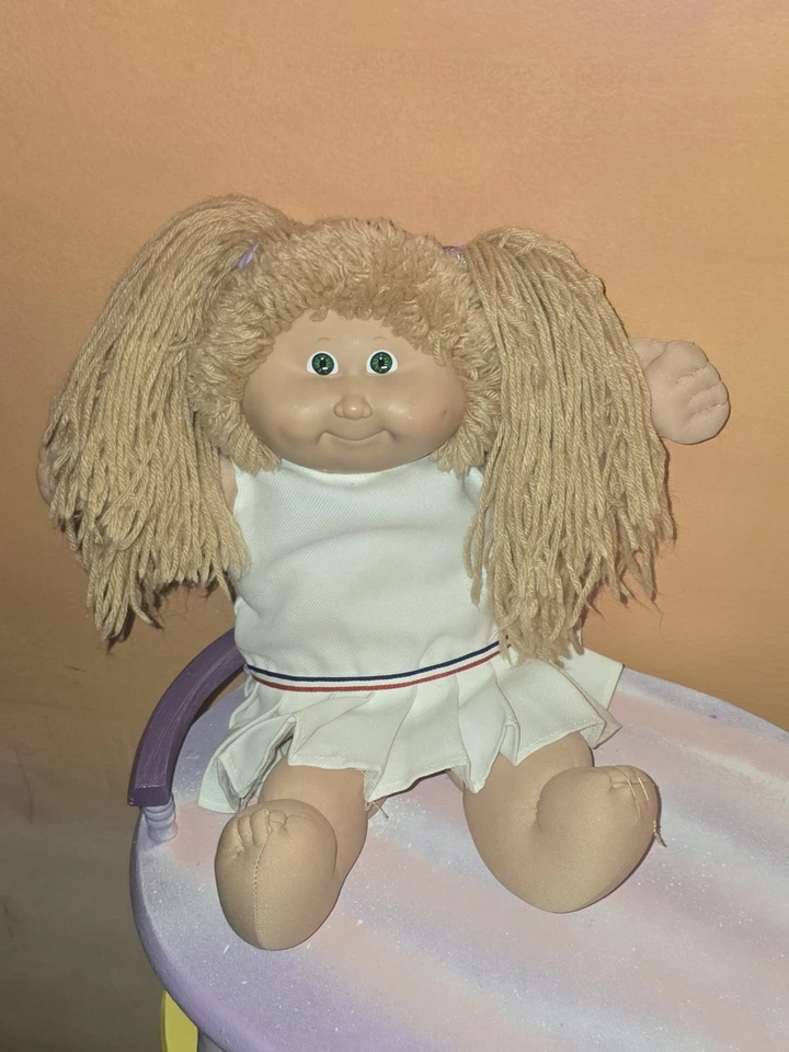 Muñeca original Cabbage Patch 1978-1982 rubia con ojos verdes Foto 2 de 4