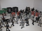Medieval Knights Playset 54mm Plastic Toy Soldier Figures & Accessories Lot