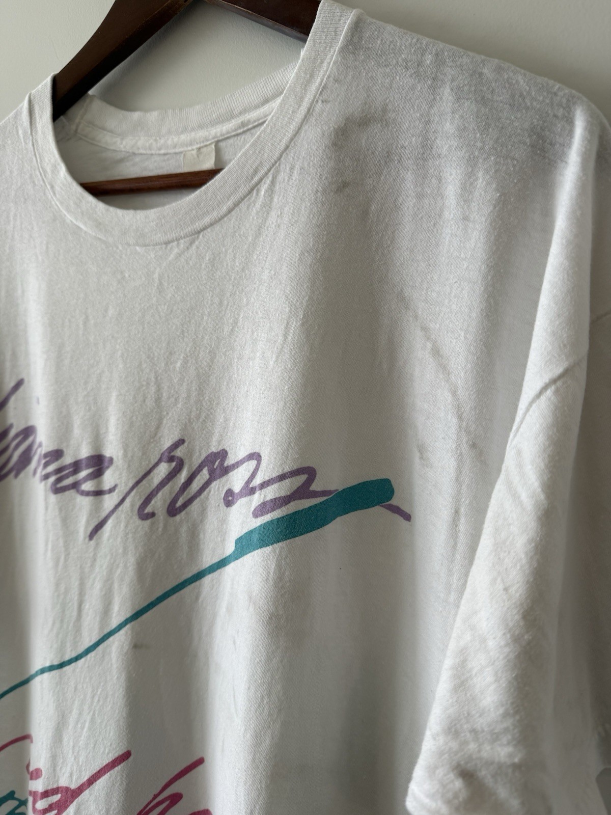 VINTAGE 80s Diana Ross Red Hot Rhythm And Blues Graphic Art Music T-Shirt image 3