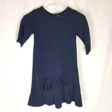 POLARN O. PYRET Navy Blue Long Sleeve Dress Size - Girls 8
