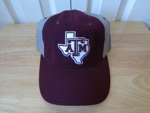 Vintage NCAA Texas A&M Aggies LOGO Strapback Cap Hat 90s Adidas NEW ...