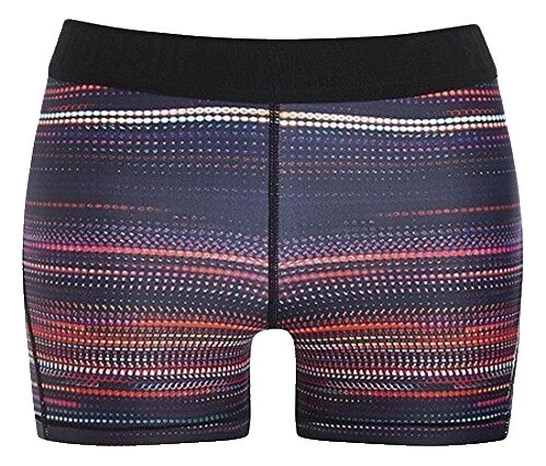 Multicolor Regular Size Exercise Shorts for Women