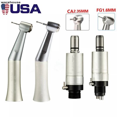 Dental Slow Speed Contra Angle Handpiece Fit 1.6/2.35mm Friction Grip Air Motor