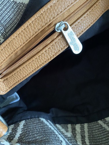 New W/Tags Thirty-One (31) Mini Cindy Bag, Gray Tote Bag With Modern Woven Body - Picture 11 of 13